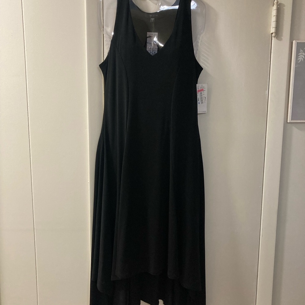 Karen Kane Black V-Neck High Low Sundress